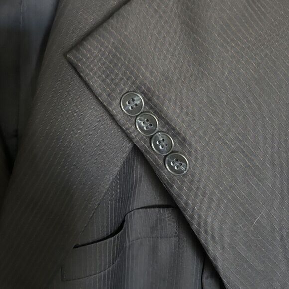 Hart Schaffner Mark Gold Trumpeter Men's Black  w/Gold 100% Wool Jacket Size 42L - Picture 6 of 7